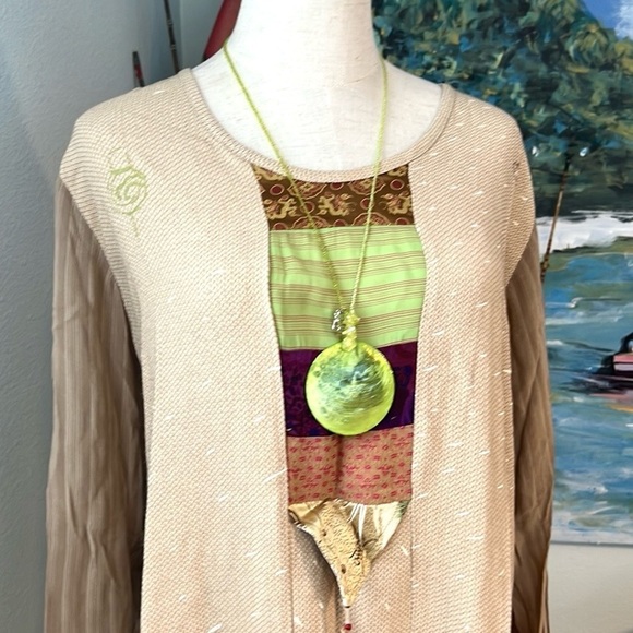 ⭐️VTG Staley Gretzinger, Unique Art to Wear Tunic,Excellent Condition,Size Large - Picture 7 of 13